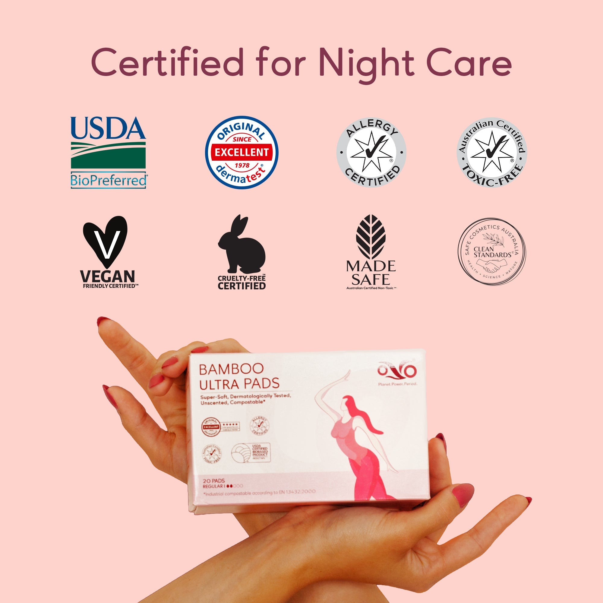 Bamboo Ultra Pads Regular, Everyday Period Protection